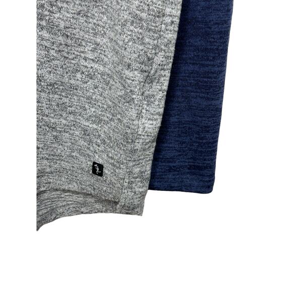 Civil Society Color Block Gray & Blue Soft Long Sleeve Shirt Men's Size XL - Picture 5 of 6